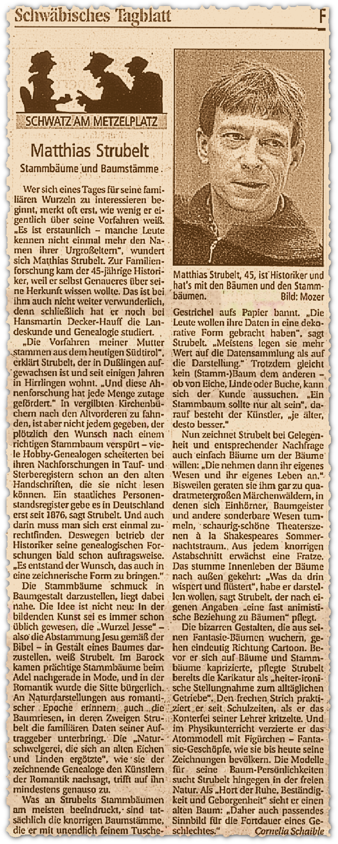 Schwbisches Tagblatt - Schwatz am Metzelplatz